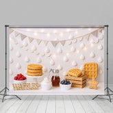 Aperturee - Aperturee Waffle Frosting Dessert Sweet Cake Smash Backdrop
